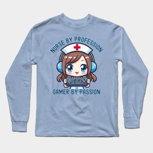 Nurse Female Gamer Long Sleeve T-Shirt